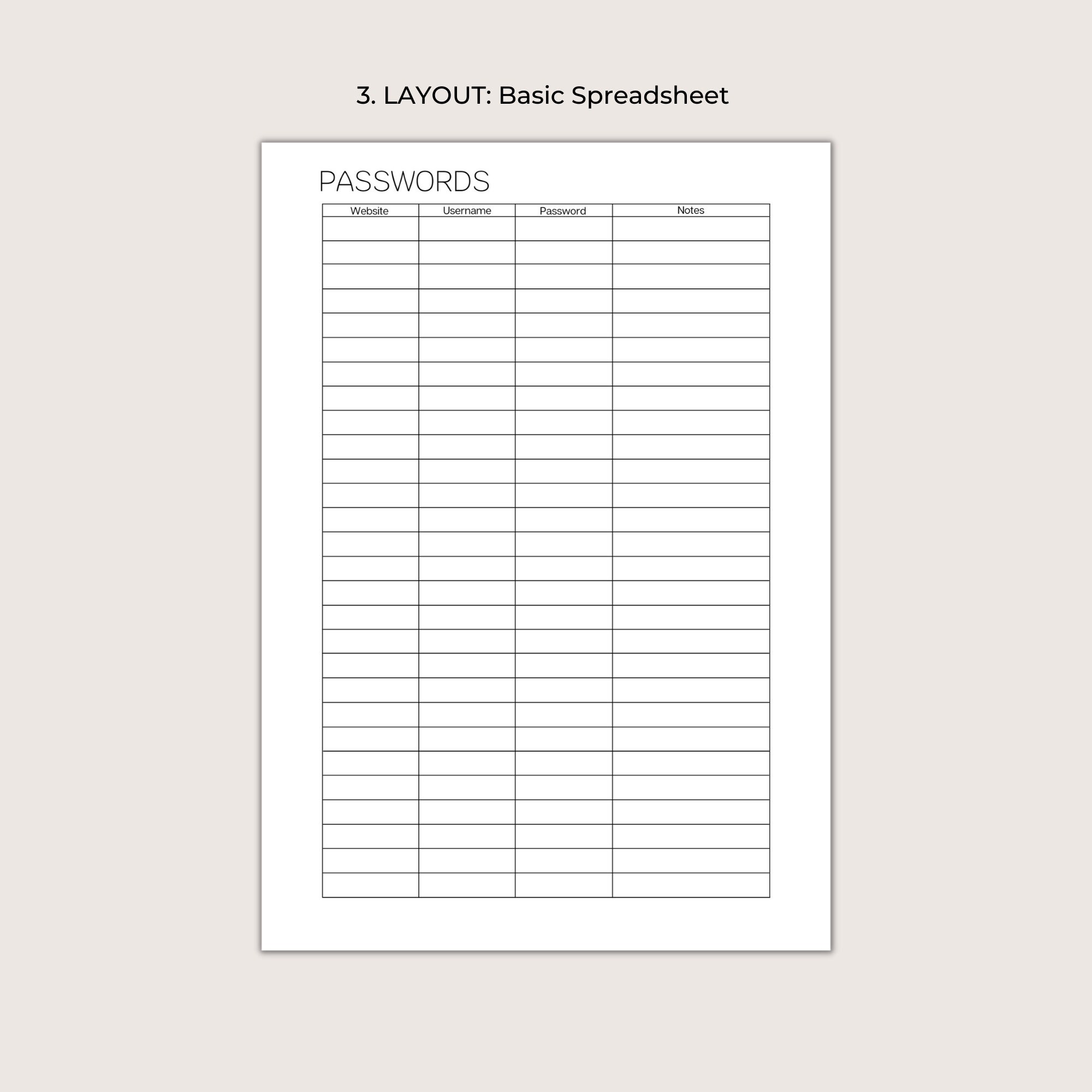 Password Tracker Printable, Password Log, Address Book Pages, Password ...