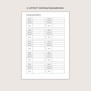 Password Tracker Printable, Password Log, Address Book Pages, Password ...