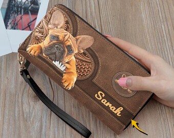 InterestPrint Funny Puppy Dogs Large Leather Trifold Multi Card Holder Wallet Clutch Long Purse for Women InterestPrint Funny Puppy Dogs Large Leather Trifold Multi Card Holder Wallet Clutch Long Purse for Women