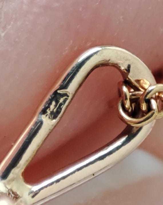 Pendentif ancien en or jaune et or blanc 18k Art … - image 8