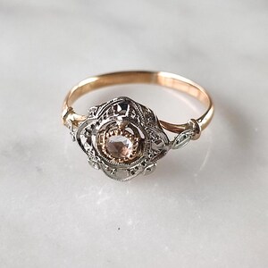 Bague Ancienne En Or 18 Carats Du XIXème Siècle - Taille 52, Or Jaune, Occasion