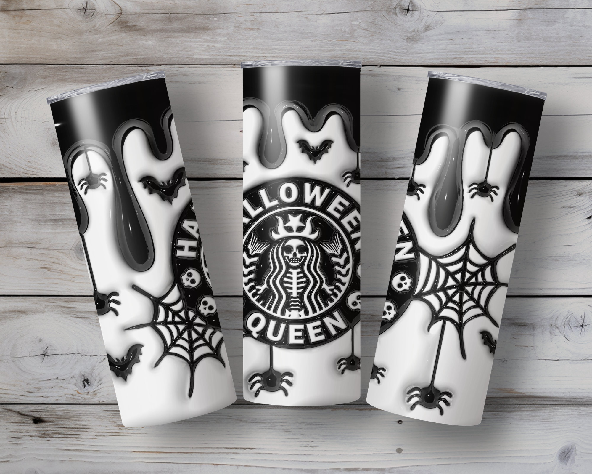 Halloween Queen Tumbler Starbucks Halloween Tumbler Black Etsy