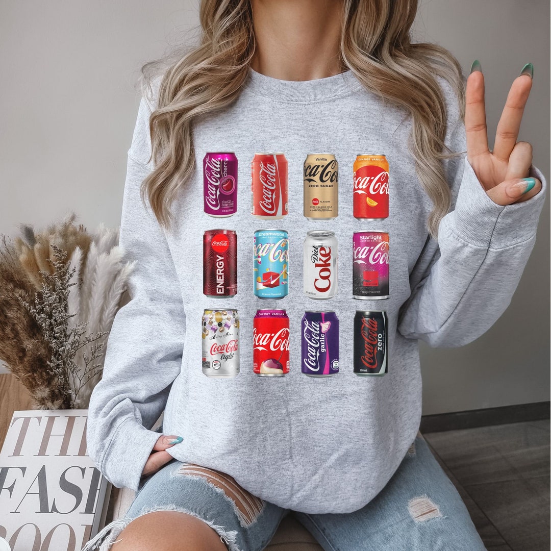 Coke Sweatshirt Coca Cola Sweatshirt Pop Sweatshirt Soda Sweatshirt Etsy
