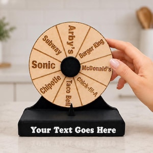 Custom Spin the Wheel, Personalized Spinner Wheel, Decision Maker, Spinning Prize Wheel, Custom Game Wheel