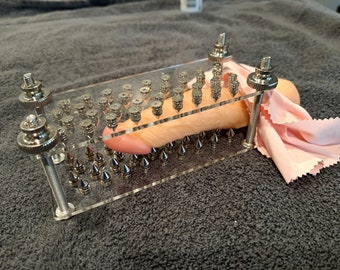 CBT Spiked Crusher Plates for Cock Toy BDSM Bondage Device | Cocks and Ball Torture Bedroom Toy Ball Squisher | Mature