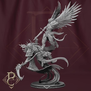 Clash of the Angels | Angelic Diorama | Parasite Collectibles | Cult of the Descended | 3D Resin Print