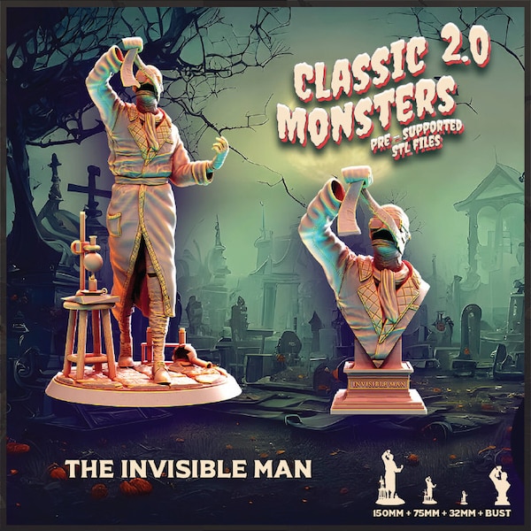 Invisible Man | Monster Miniature | Heroes & Beasts | Classic Movie Monsters 2.0 | 32mm