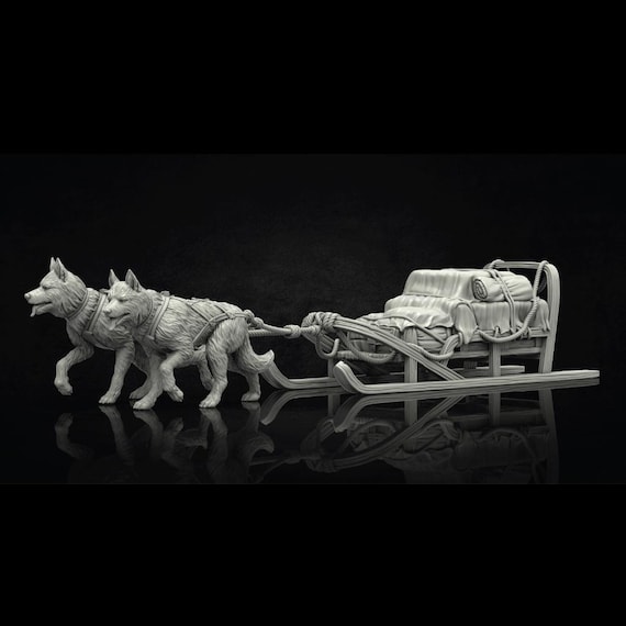 Dog Sled | Arctic Miniature | the Frozen Madness | Adaevy