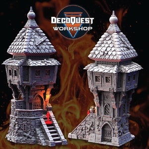 Guard Tower | Medieval Village | DecoQuest | Tabletop Accessory | TTRPG