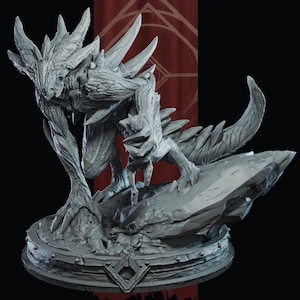 Lyzak, the Devourer | Demon Miniature | Parasite Collectibles | Azghorath&#39;s Cult | 3D Resin Print