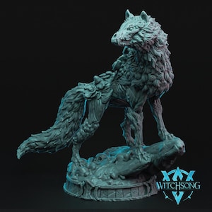 Lyks, Hades Howl | Undead Wolf Miniature | Witchsong Miniatures | TTRPG | D&D