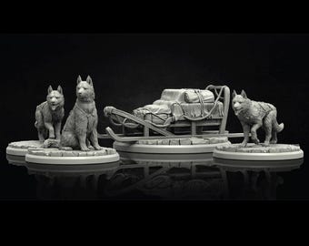Dog Sled | Arctic Miniature | the Frozen Madness | Adaevy