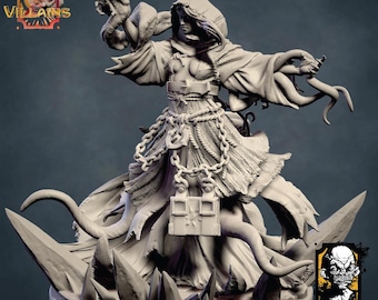 Vilethra, the Witch | Arcane Miniature | TxikiDesign Studio | Heroes and Villains Vol. 1 | 3D Resin Print