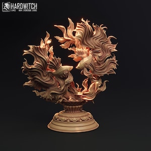 Cockerel Fish | Aquatic Diorama | HardWitch Games | 3D Resin Print