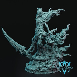 Persephone, To War | Celestial Miniature | Witchsong Miniatures | TTRPG | D&D