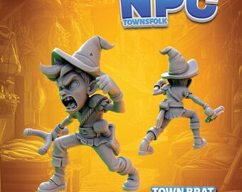 Town Brat | Townsfolk Miniature | Heroes & Beasts | NPC Townsfolk 2 | 3D Resin Print