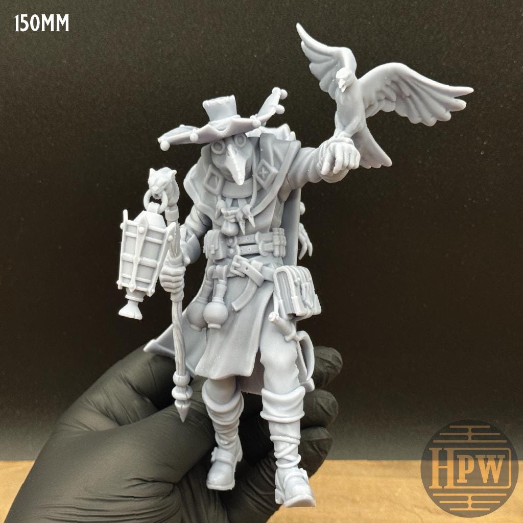 Malakai Del-raven | Plague Doctor Miniature | Wicked Hills | 3D