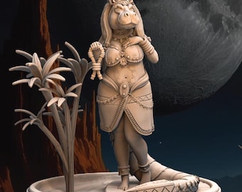 Taweret, Goddess of Childbirth | Egyptian Miniature | Mojibake Collectibles | 3D Resin Print