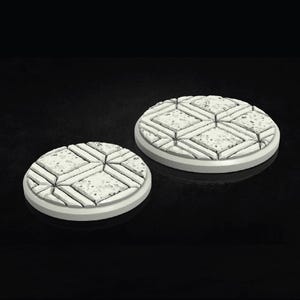 Stone Mosaic Bases | Floor Tiles | The Banquet of Shifting Flesh | Adaevy Creations | 3D Resin Print