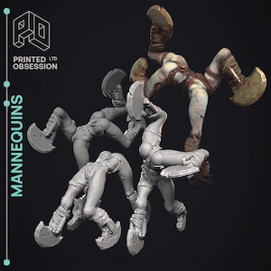 Mannequins | Limb Blade Miniatures | The Quiet Mountain | Printed Obsession | 3D Resin Print