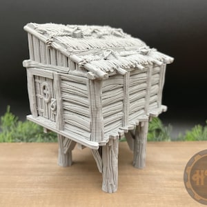 木製小屋 | 収納小屋 | ミニチュアゲーム地形 | GameScape3D | シースタックコーブ | 3Dフィラメントプリント