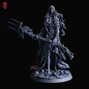 Farmstead Witch | Horror Miniature | Flesh of Gods | Dungeons & Terrors 2 | 3D Resin Print