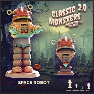 Space Robot | Automaton Miniature | Heroes & Beasts | Classic Movie Monsters 2.0 | 32mm