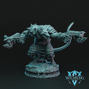 Wererats | Rodent Miniature | Witchsong Miniatures | Rat King&#39;s Throne | 3D Resin Print