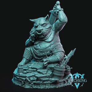 The Gate Watcher | Divine Boar Miniature | Witchsong Miniatures | 3D Resin Print