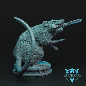 Direrats | Rodent Miniature | Witchsong Miniatures | Rat King&#39;s Throne | 3D Resin Print