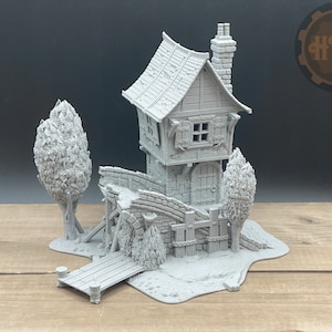 Broken Bridge Guard Post | 3D Filament Print | 3DP4U | Medieval Town Set 2