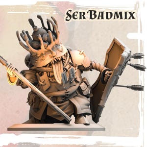 Ser Badmix | Monstro Comestível | Food Fight | Quirky Unlimited | Impressão em Resina 3D