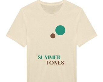 Zomertonen Klassiek unisex heren T-shirt met ronde hals