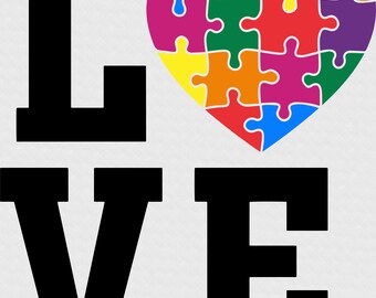 Love Autism Png Svg