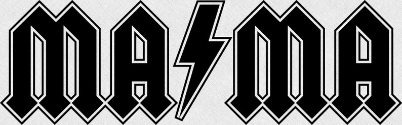 ACDC Mama Svg Png - Etsy