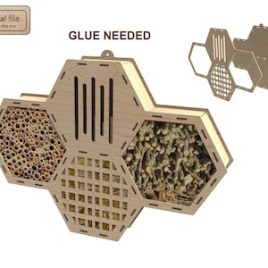 Insect Hotel Butterflies Bees Bugs Laser Cut File| dxf svg dwg png