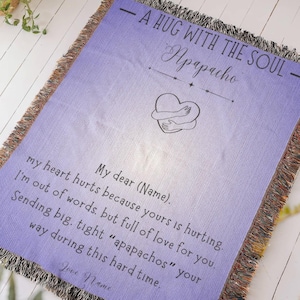 Personalized Memorial Throw Blanket, Memorial gift, Sympathy Blanket, Grief, Bereavement Gift, Loss of Loved One, Mother, Father, Mom, Dad