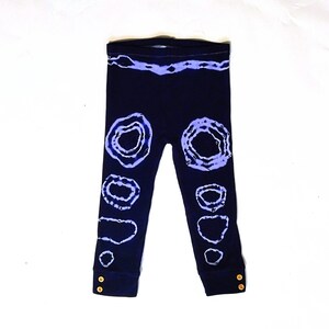18 - 24 months • &quot;Making Tracks&quot; • Unique unisex hand-dyed tie dye kids trousers