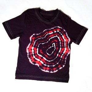 4 - 5 years • *pre-loved item* • &quot;Hole in Space&quot; • Unique unisex hand-dyed tie dye kids t-shirt