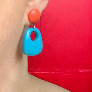 Boucles D’oreilles Vintage Années 60 – Style Rétro, Fantaisie Authentique
