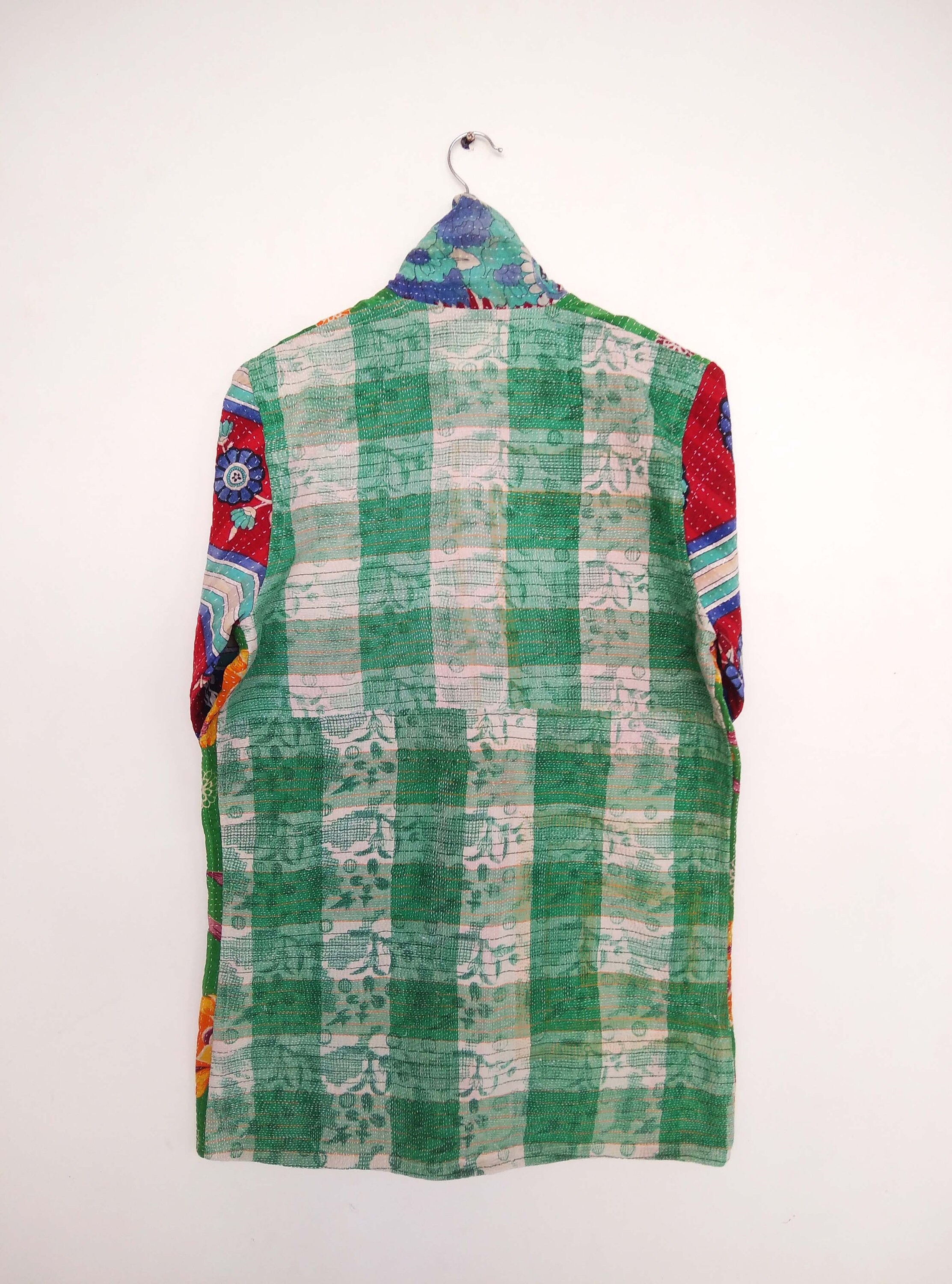 Kantha Quilt Jacket Indian Kantha Coat Floral Fine Kantha Etsy