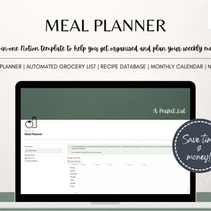 Notion Ultimate Recipe Manager and Meal Planner Template - Etsy Canada