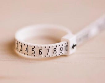Adjustable Ring Sizer Tool, Reusable Finger Measuring Gauge, Ring Size Measuring Belt, Jewelry Sizing Tool, Ring Size Finder