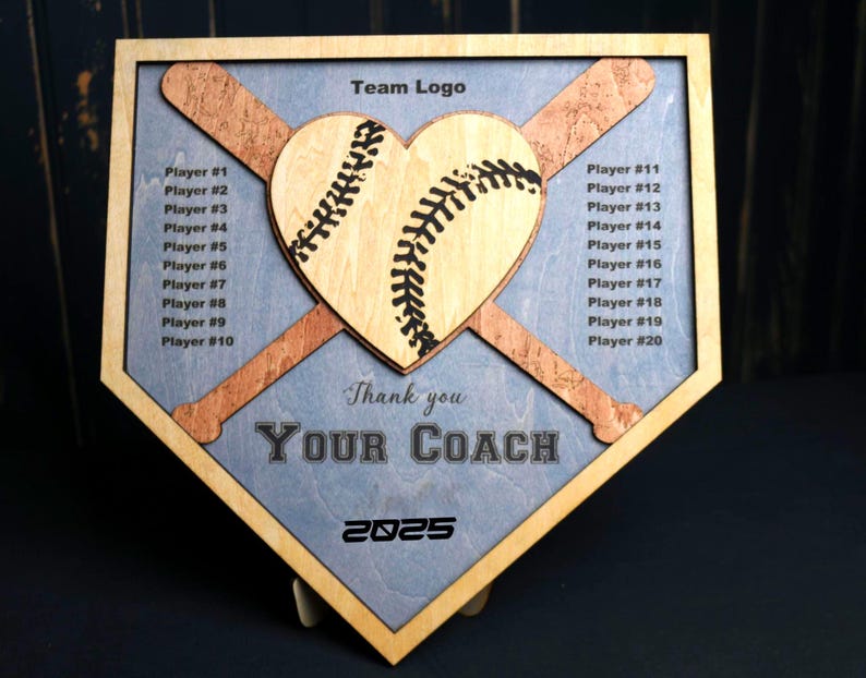 Softball Coach Gift Plaque - Personalized Coaches Present - Etsy