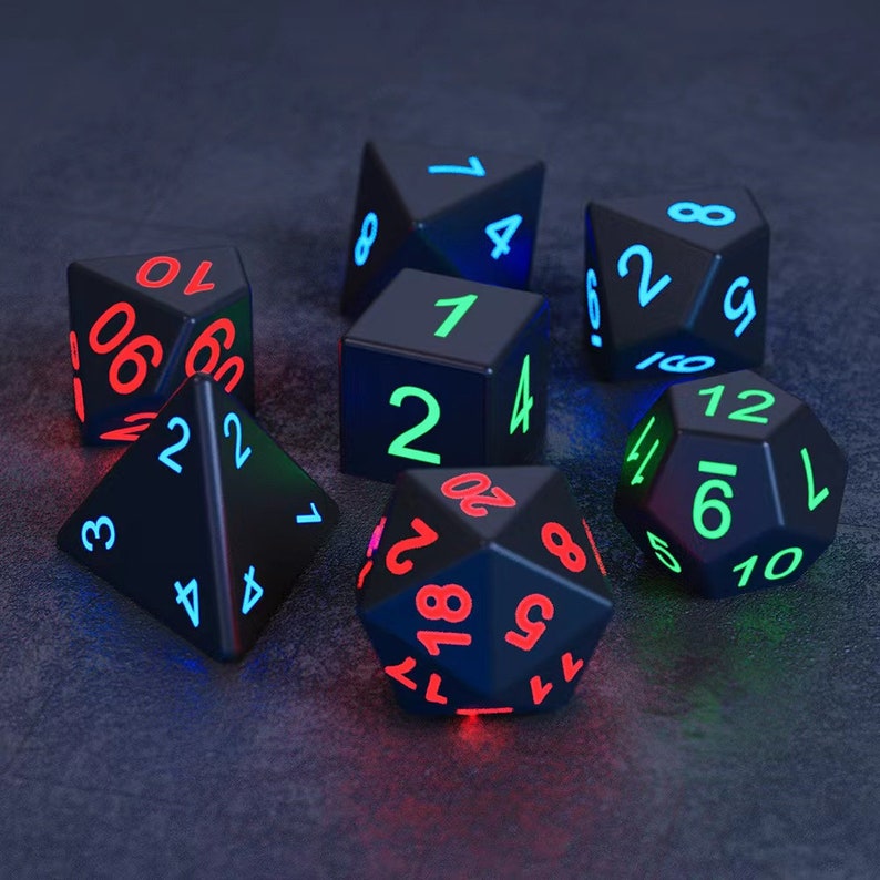 LED DND Dice Dungeons and Dragons Dice Role Playing Dice Etsy