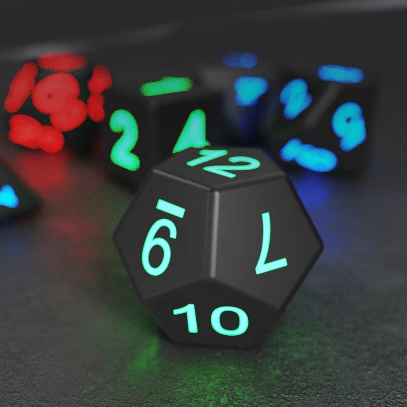 LED DND Dice Dungeons and Dragons Dice Role Playing Dice Etsy
