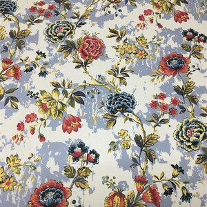 Vintage Floral Fabric, Shabby Chic Fabric For Upholstery, Fabric By The Yard, Chic Floral Canvas Fabric, Vintage Look Art Gallery Fabric