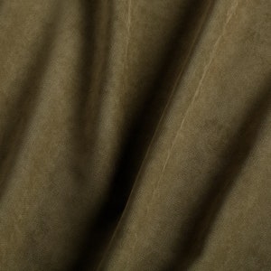 Art Gallery Solid Fabric By The Yard, Khaki Green Solid Color Fabric, Green Upholstery Fabric, Premium Quality Woven Canvas Fabric