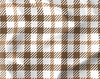 Braun-Weißer Schottenkaro Stoff, Moderne Polster Masse