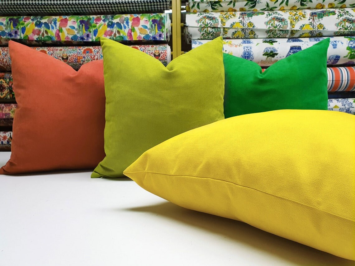Solid Pillow Covers, ALL SIZES, Throw Pillows, Plain Cushion Cover